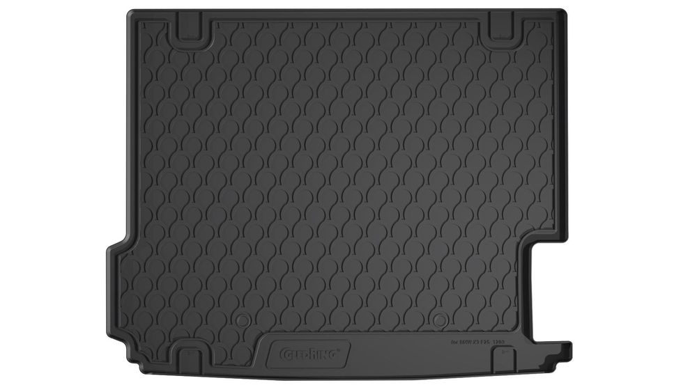 Tavita portbagaj Bmw X3 F25, 2010 ->2017 prezent, cu/ fara pachet portbagaj, din cauciuc Rubbasol, marca Gledring