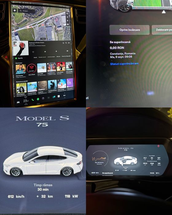 Tesla Model S 75RWD  incarcare gratuita la SUPERCHARGER TESLA