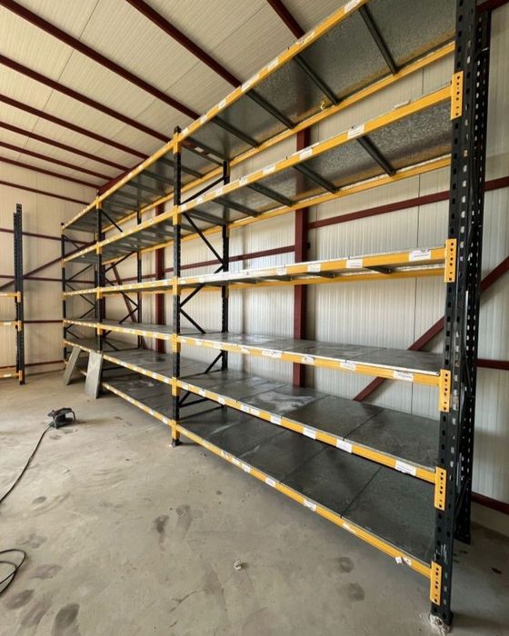 Rafturi metalice cu polițe zincate și grătare zincate 58x676