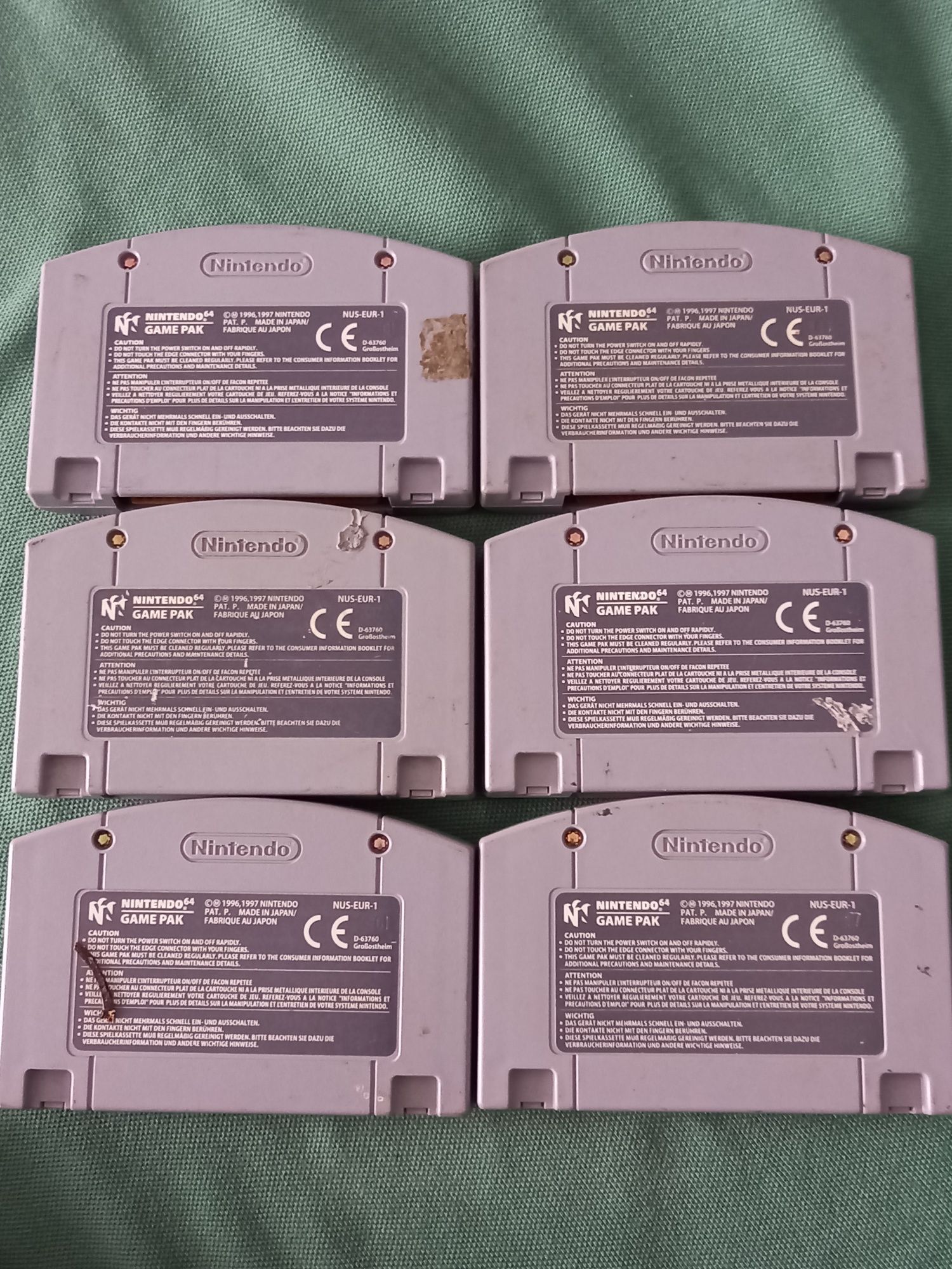 Lot 6 Jocuri / Casete Nintendo 64 / n64