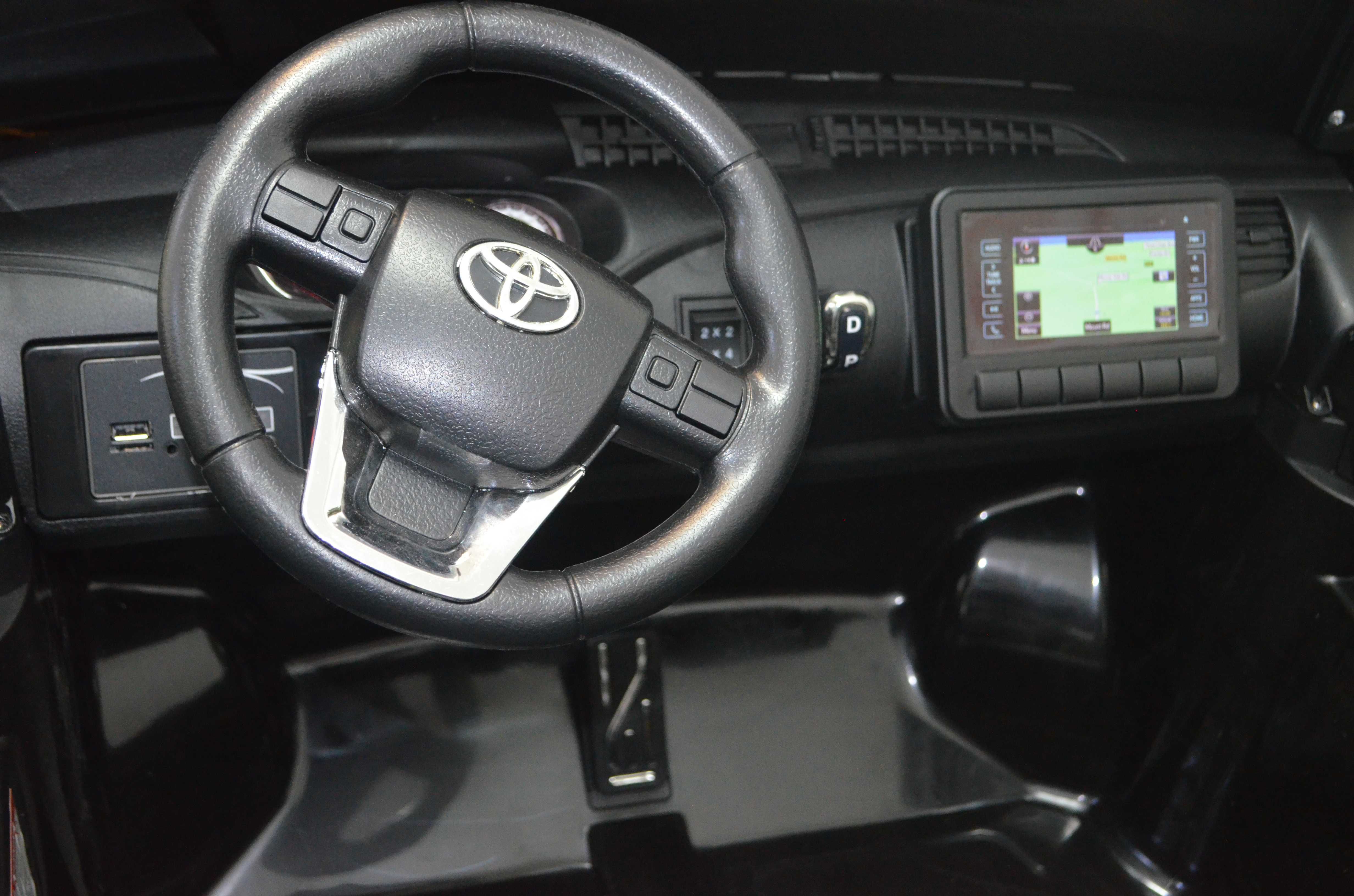Masinuta electrica Toyota Hilux 4x4 180W 12V PREMIUM #Gri