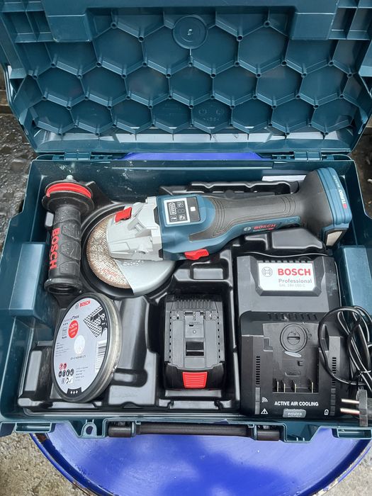 Flex BOSCH GWS 18V-15 SC + set 1 acumulator si incarcator