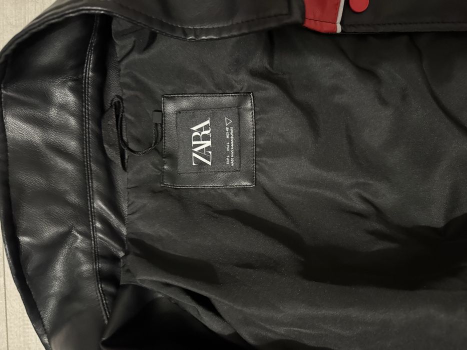 Geaca piele sintetica zara