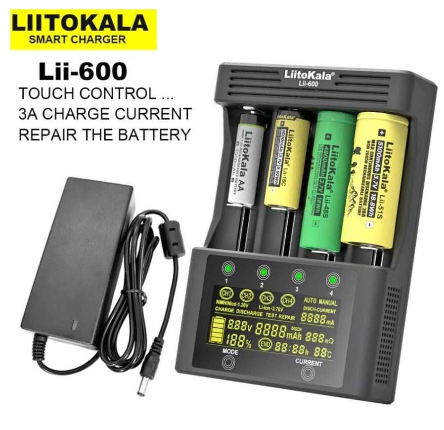 Зарядное для аккумуляторов LiitoKala Lii-500 / Lii-600 / Lii-PD4