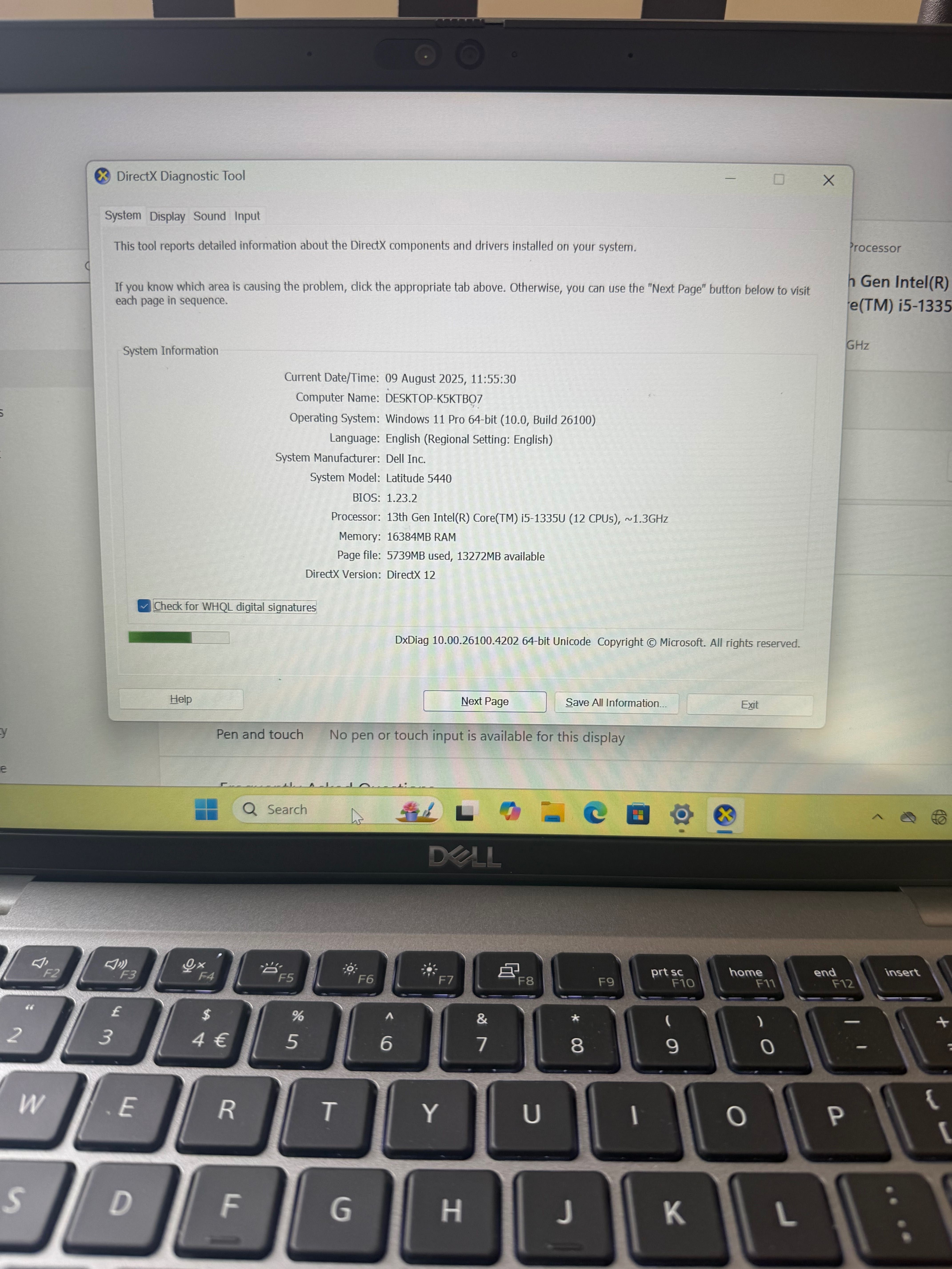 Laptop Dell Latitude 5440 i5 13(generation)