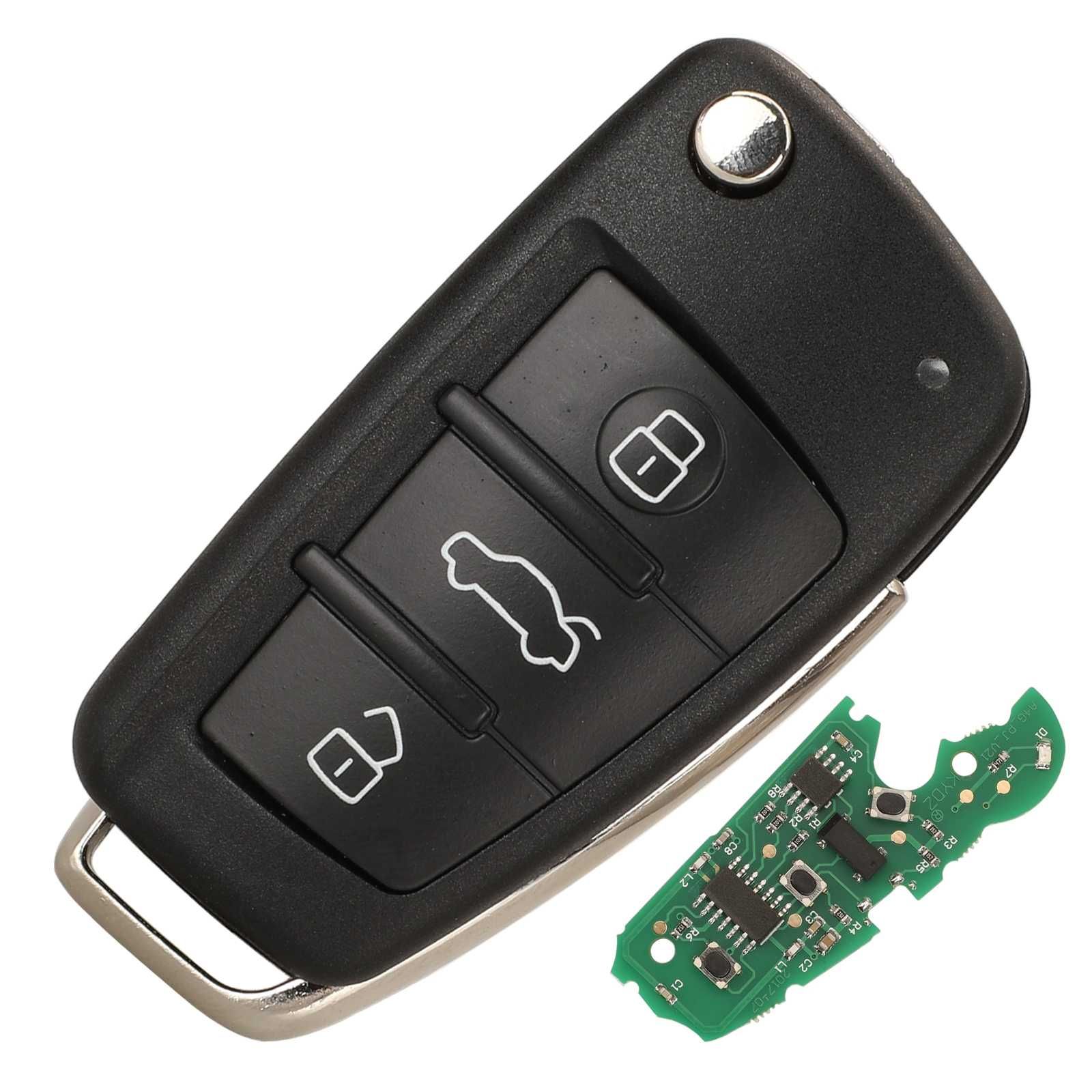 Автоключ сгъваем с 3 бутона за Audi (А4, S4, А4 cabrio) комплект!