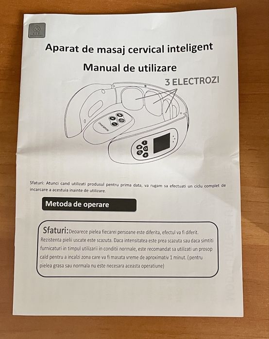 Aparat de masaj cervical inteligent