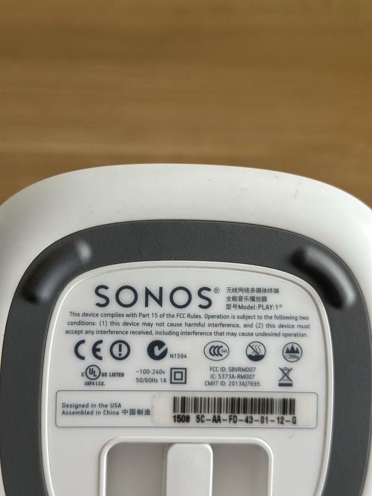 Boxa SONOS Play 1 WiFi