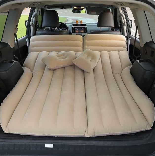 Saltea auto gonflabila bed, pentru masini 174 X 126 cm, gold