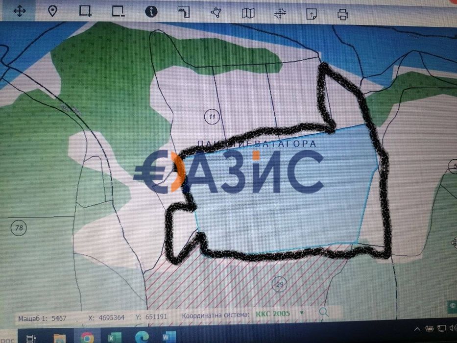 Парцели, с. Константиново, Общ. Камено, обл. Бургас, България - 33476