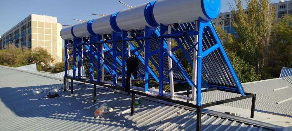 Солнечный ваданагриател установка QUYOSH SUV ISITKICHLARI O'RNATISH