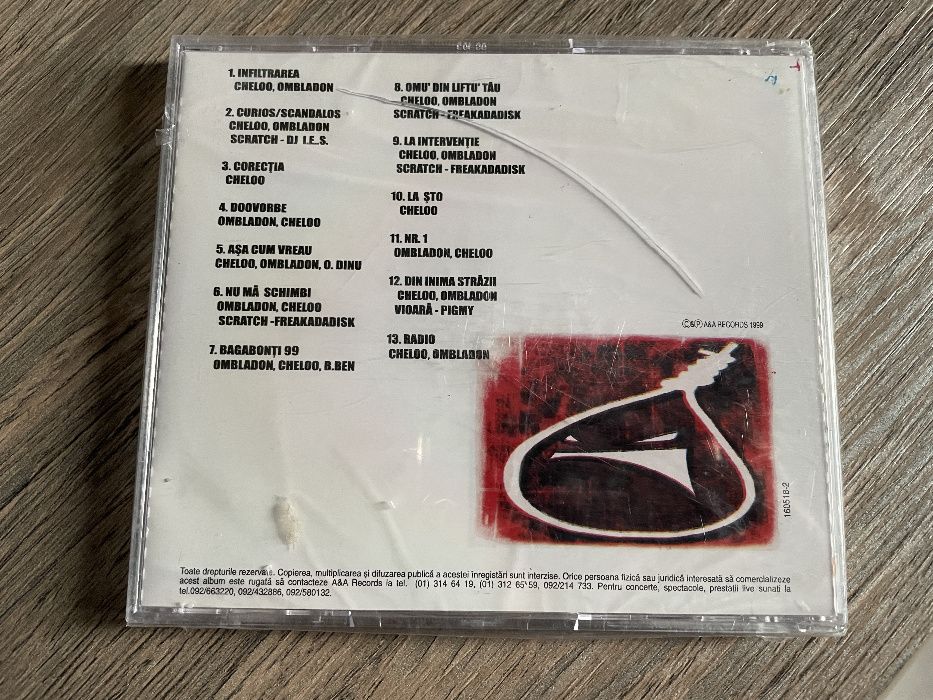 CD hip hop Parazitii - Nici o problema (1999)- SIGILAT ! foarte rar