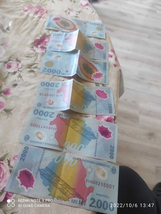 Vând bancnote 2000 lei cu eclipsă