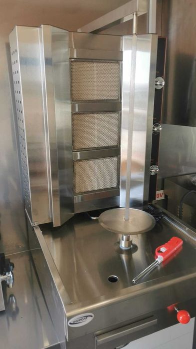 Aparat profesional shaorma gaz butelie motor jos- TRANSPORT GRATUIT