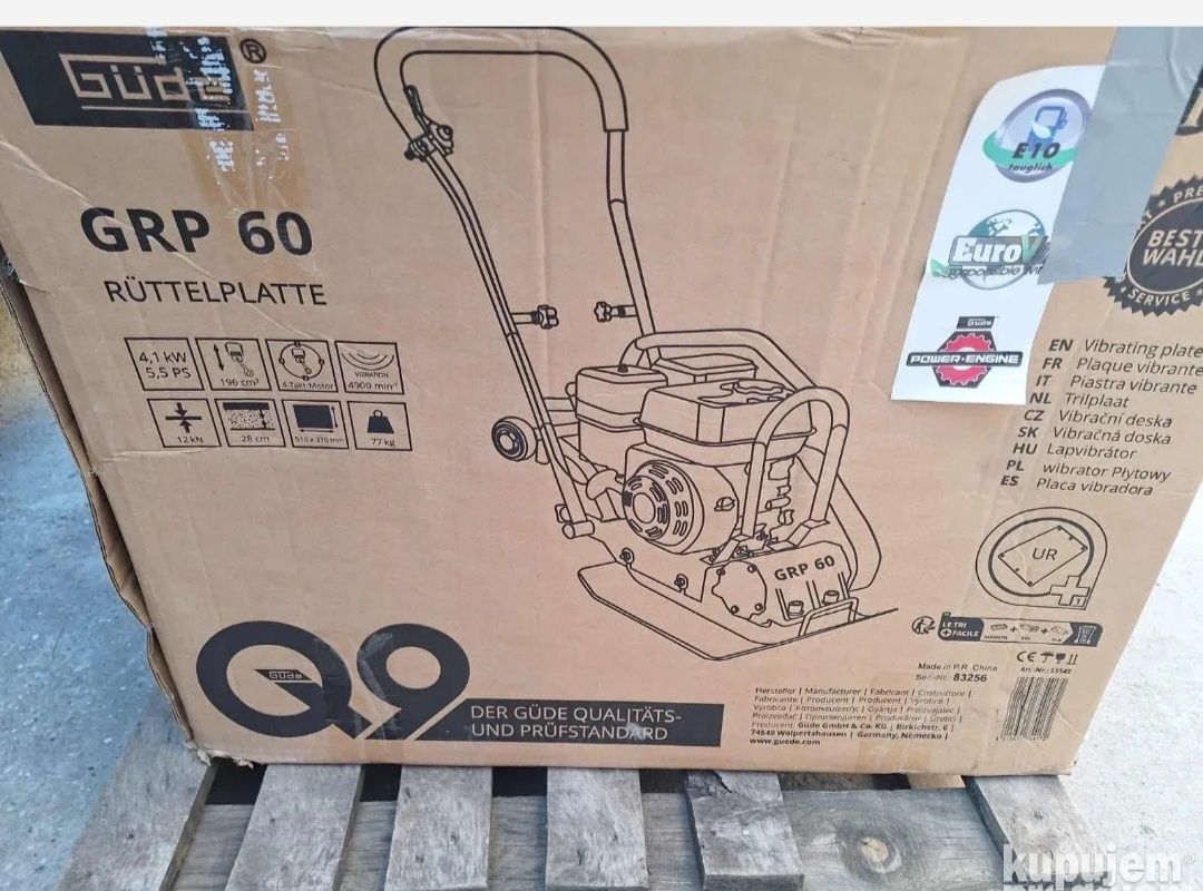 Talapa compactor gude 65 kg nou 
Placa compactoare pe benzina GRP 60 G
