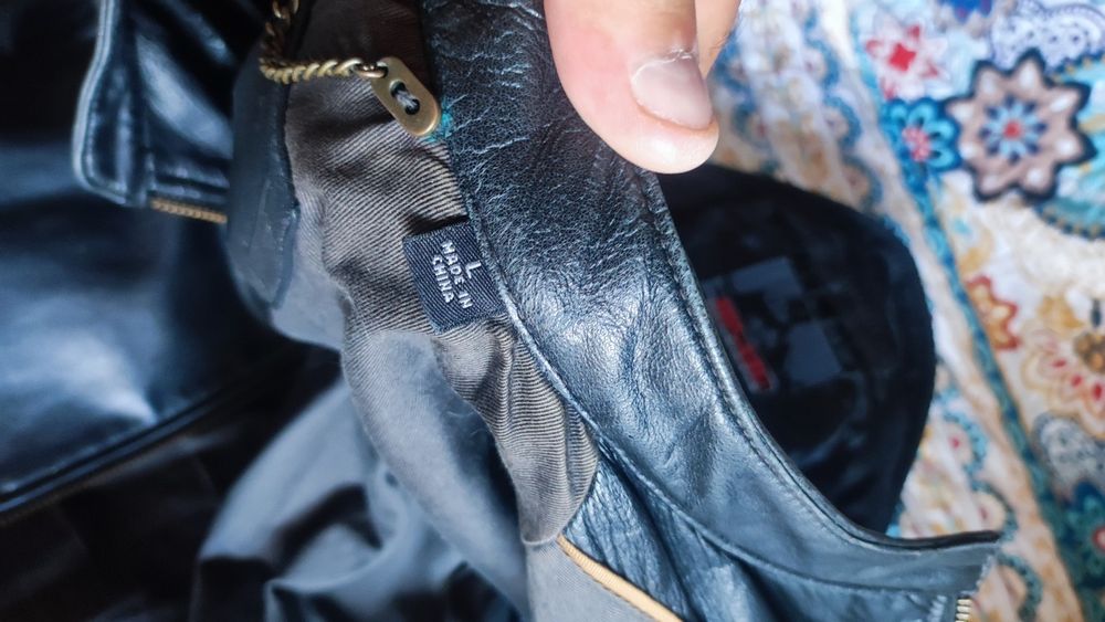 Geaca piele ideala moto marime L Roundtree and Yorke stare foarte buna