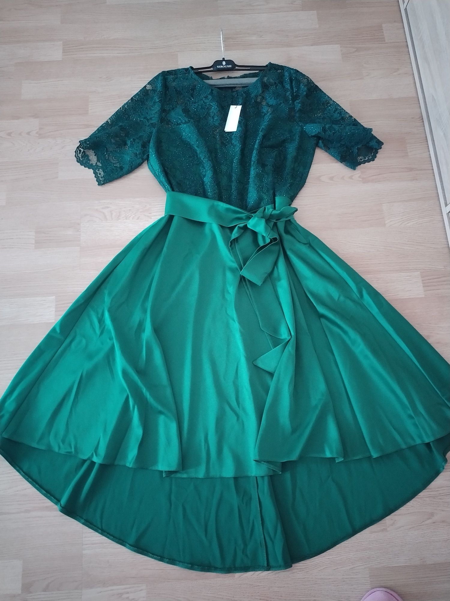 Rochie noua verde marime 48-50