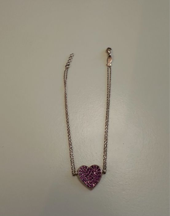 Bratari BB Collection, argint 925 roze cu zirconii, tenis