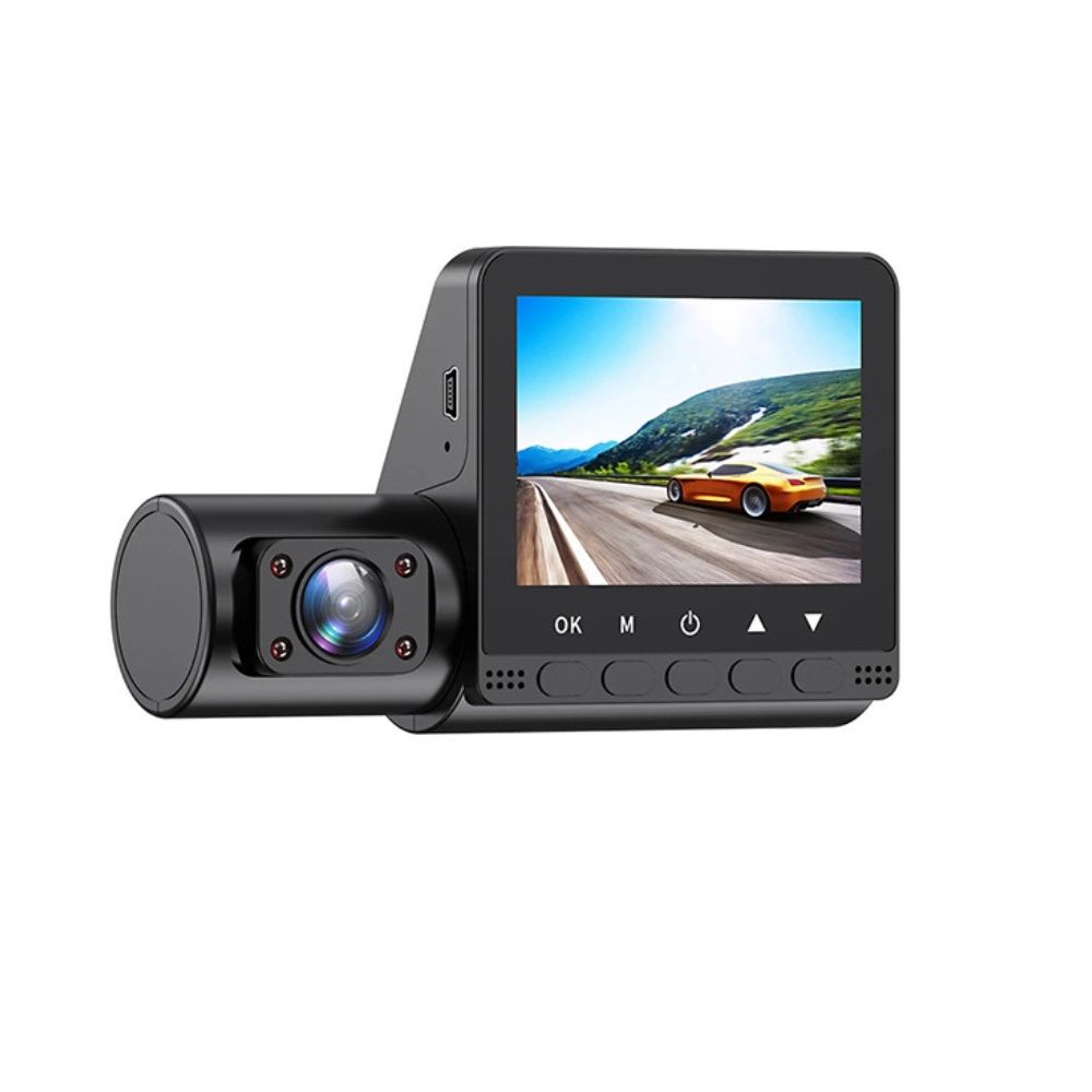 Camera Auto De Bord DVR, Full HD 1080P, inregistrare 3 unghiuri