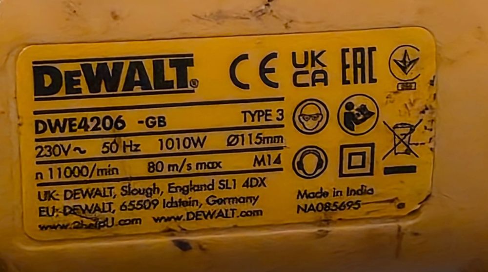 DeWalt DWE4206 polizor unghiular cu fir