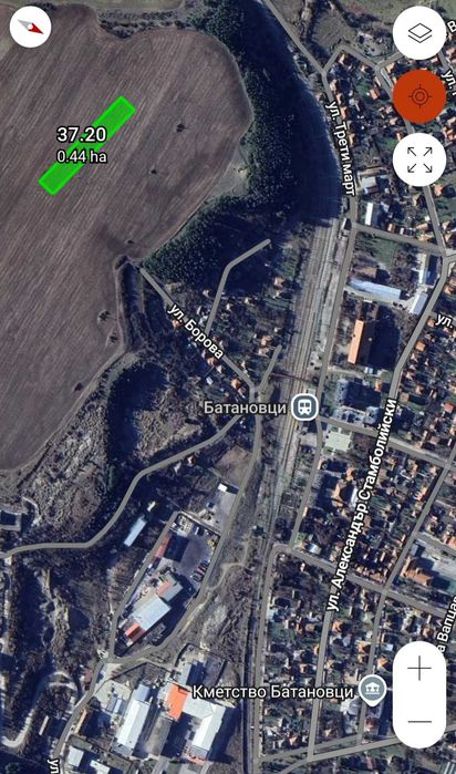 Земеделска земя област Перник, град Батановци 4451кв.м