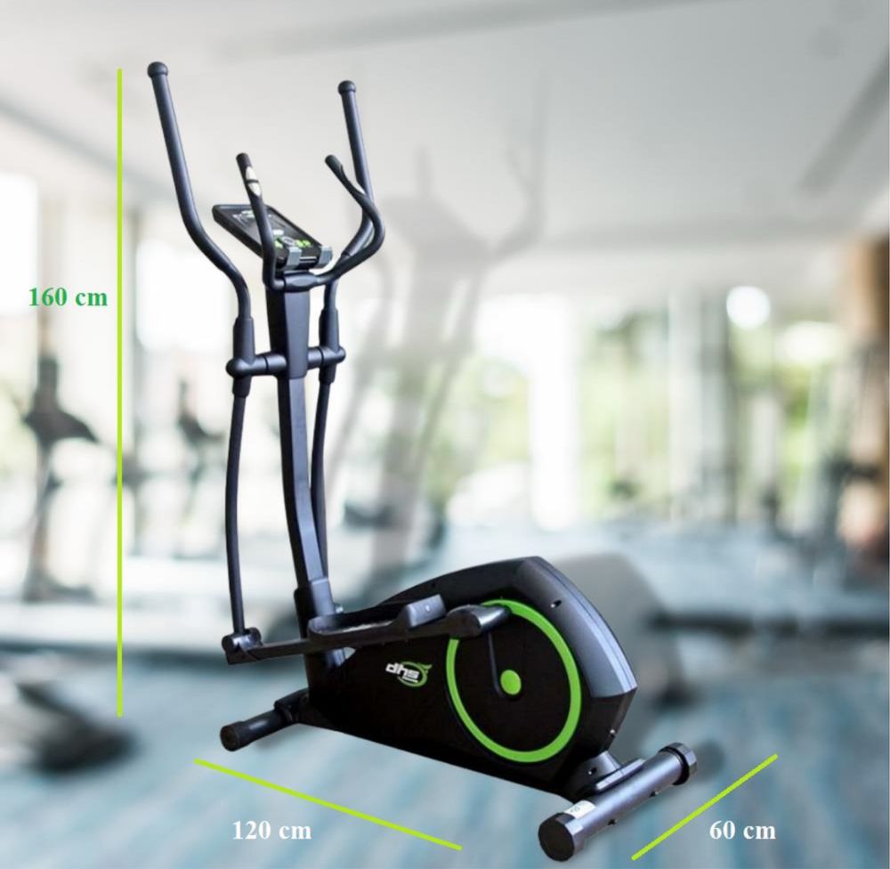 Bicicleta Fitness Eliptica Dhs  - Negru-Verde