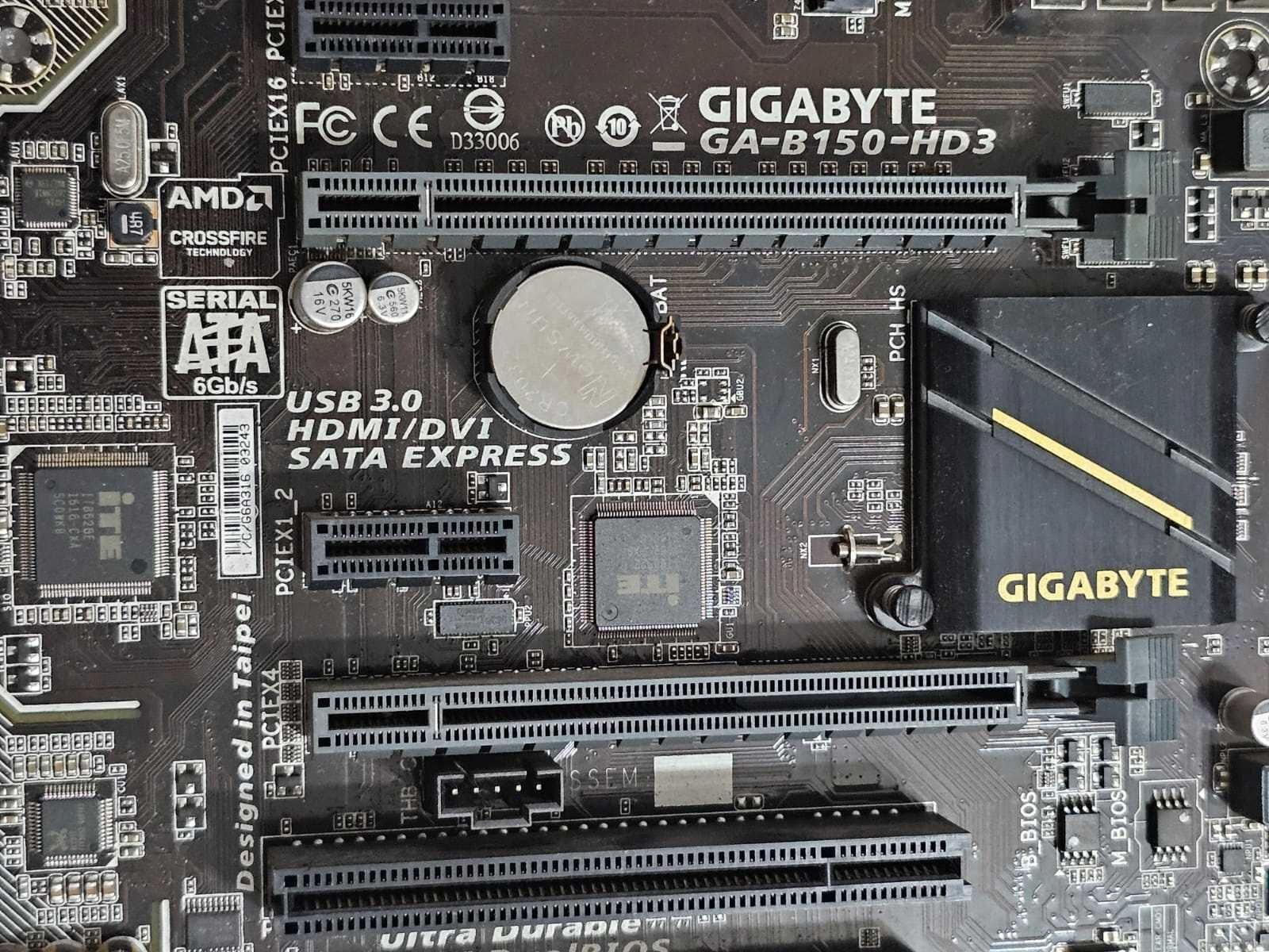 Placa de baza GIGABYTE GA-B150-HD3, Socket 1151 + Procesor G4400