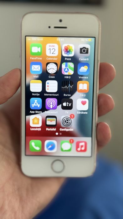 iPhone 5SE Rose Gld64GB Neverlock-Amprenta OK-Baterie77%-Functional-OK