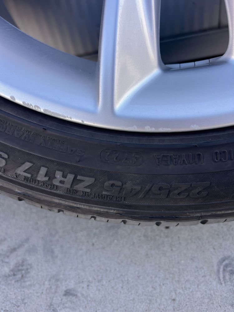 Seti Roti/Jante 17 OEM Audi + 3 Anvelope Vara 225/45/17