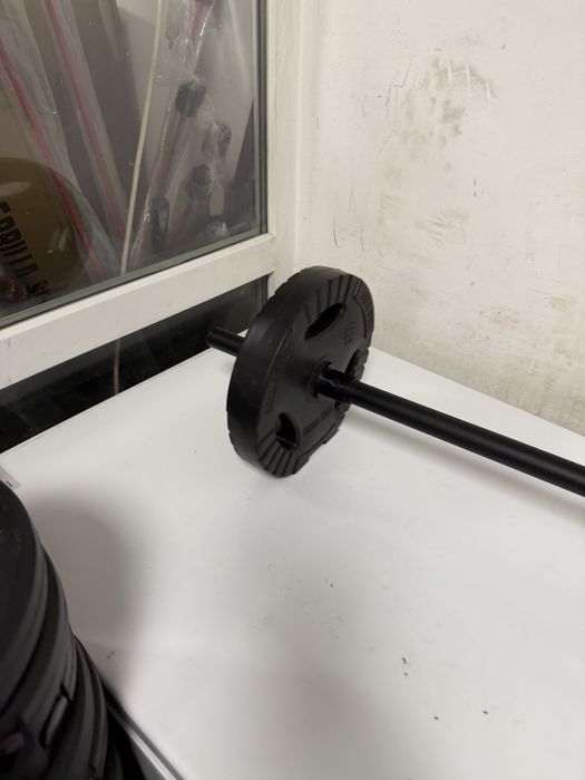 Haltera 10 kg.Bara+Discuri 2x5 kg+Bara greutate total 12 kg Pret Promo