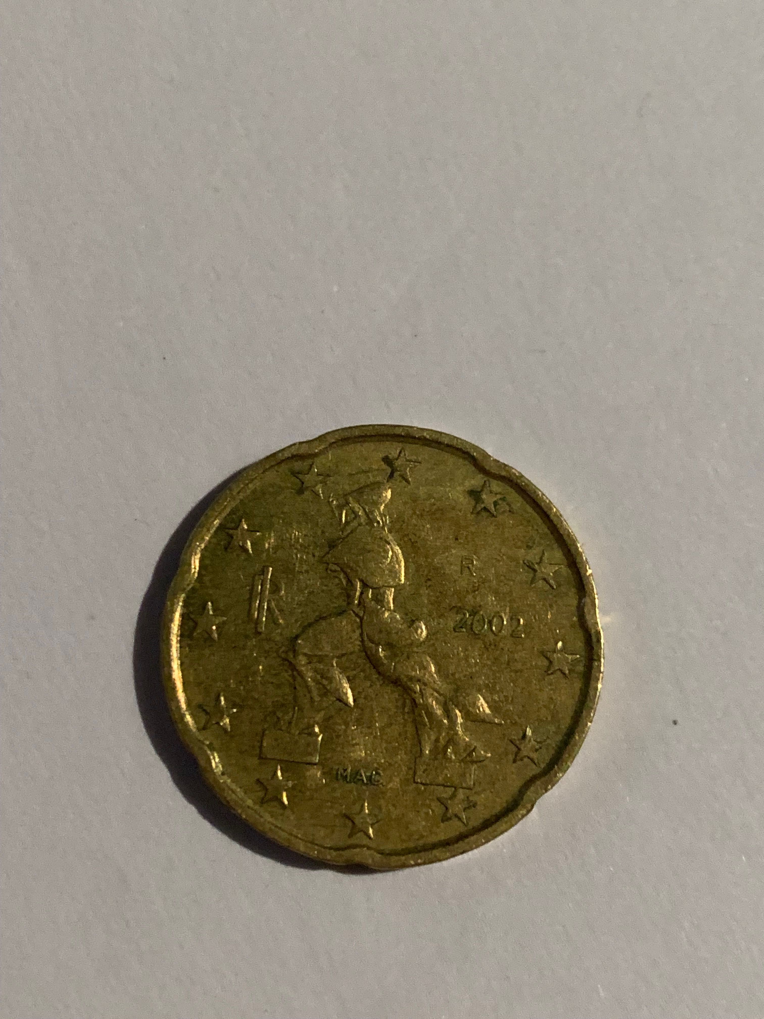 20 Cenți 2002 monede de colecție