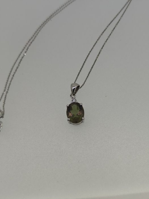 Lanț aur 14k 2.96gr cu diamant 0.10ct și zultanit (r)