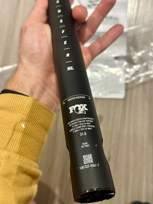 Tija Dropper NOU Fox Transfer SL Performance Elite 31.6 x 125 mm