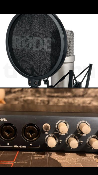 Microfon Rode +Interfață audio PreSonus AudioBox 44 vsl