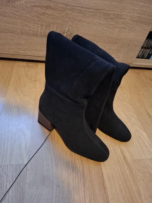 cizme lungi piele intoarsa