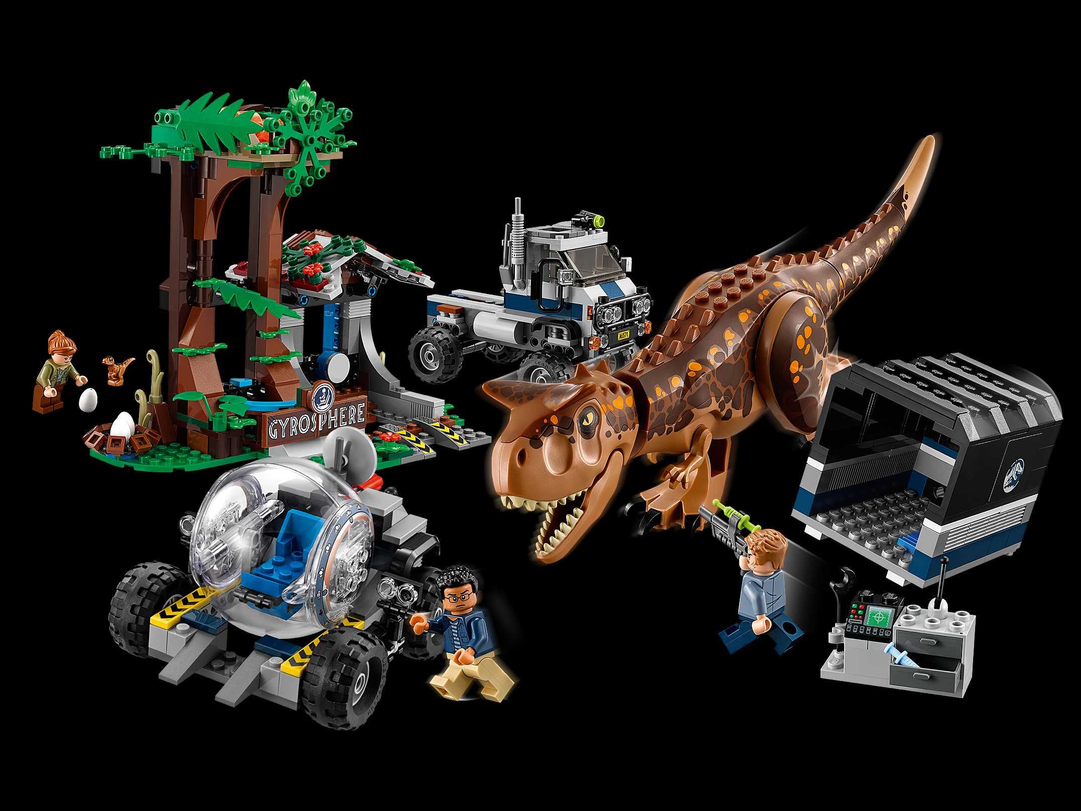 NOU Set Dinozaur Jurassic Evadare Carnotaurus TIP 75929