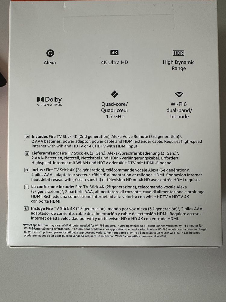 Fire tv stick 4k