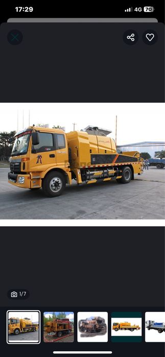 Услуги линейного стационарного бетононасоса