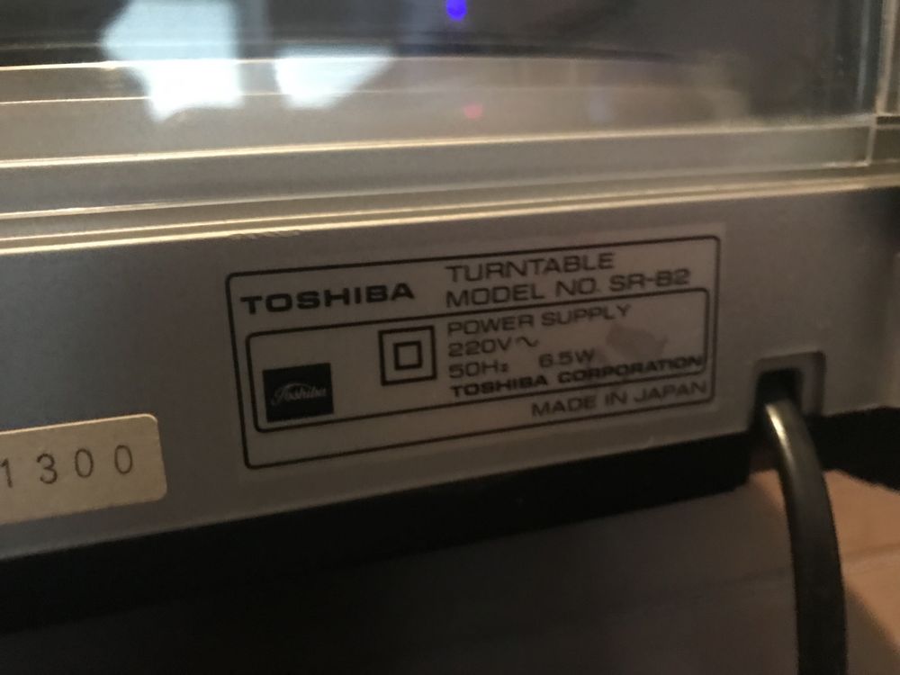 Грамофон TOSHIBA Belt Drive Automatic Model SR-B2 1980г.