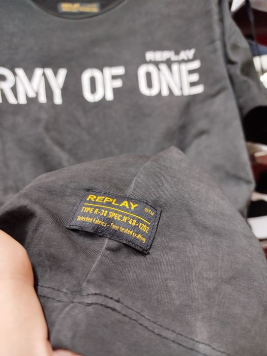 Оригинална тениска REPLAY Army M нова мъжка реплей