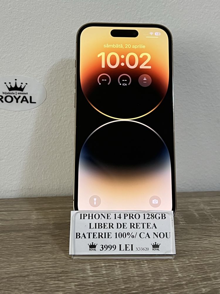 Amanet Royal CB: Iphone 14 Pro 128gb ca nou baterie 100
