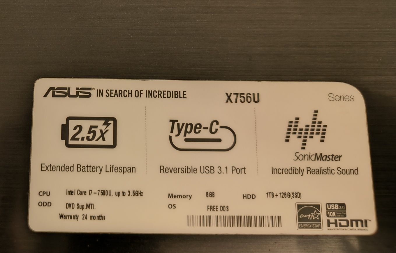 Laptop Asus X756U