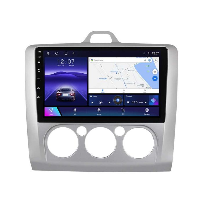 Navigatie Android 14 Ford Focus 2 2004-11 Waze YouTube CarPlay CAMERA