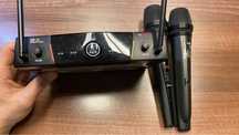 Receiver cu doua microfoane AKG (defect)