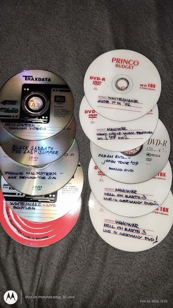 DVD-R дискове с metal концерти и клипове !