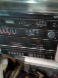 аудиосистема-двукасетачна+грамофон+радио "hinari"