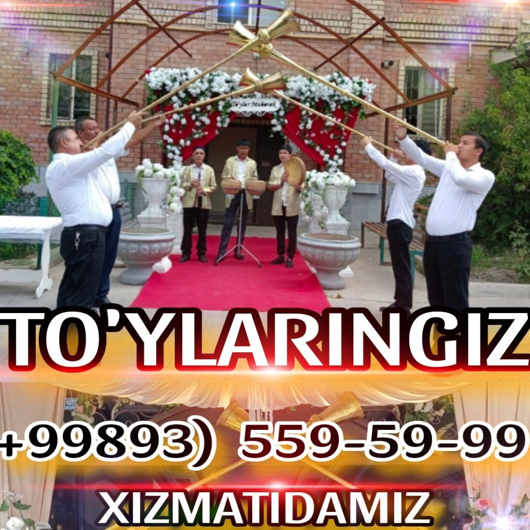 Karnay surnay doira nog'ora xamyonbob narxlarda to'yingizda