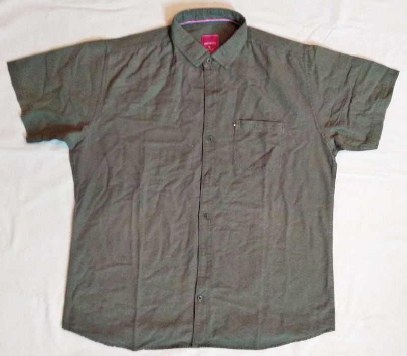 Рубашка хаки с коротким рукавом, р-р 54