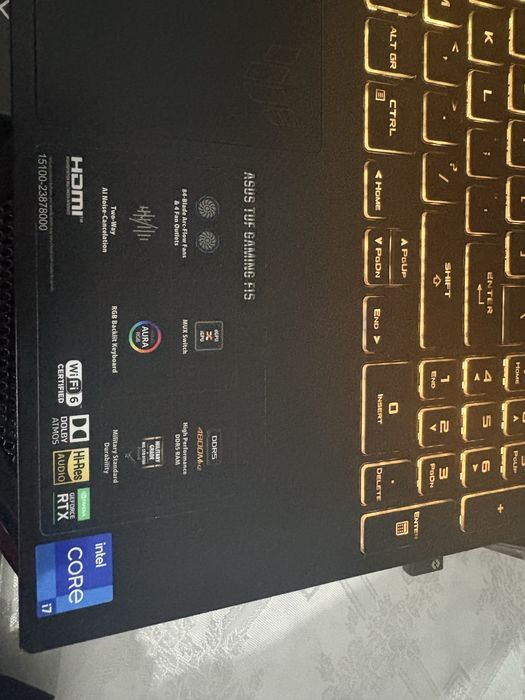 гейърски лаптоп ASUS TUF Gaming Dash F15 - 15.6 инча