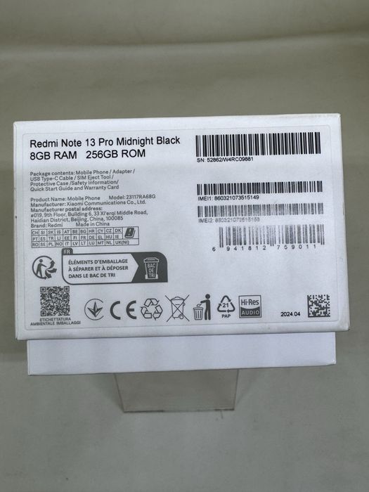 Redmi Note 13 Pro Midnight Black 256GB